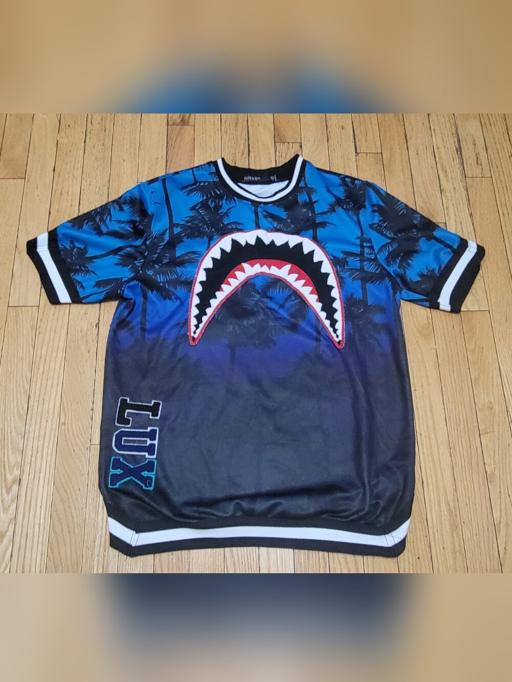 Hudson Blue and Black Palm Tree Crewneck Size XL